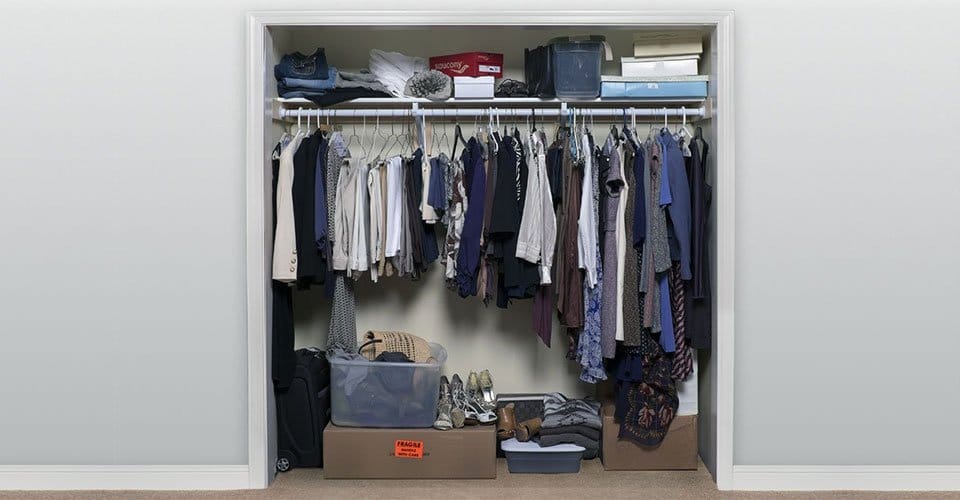 Closet before a custom system
