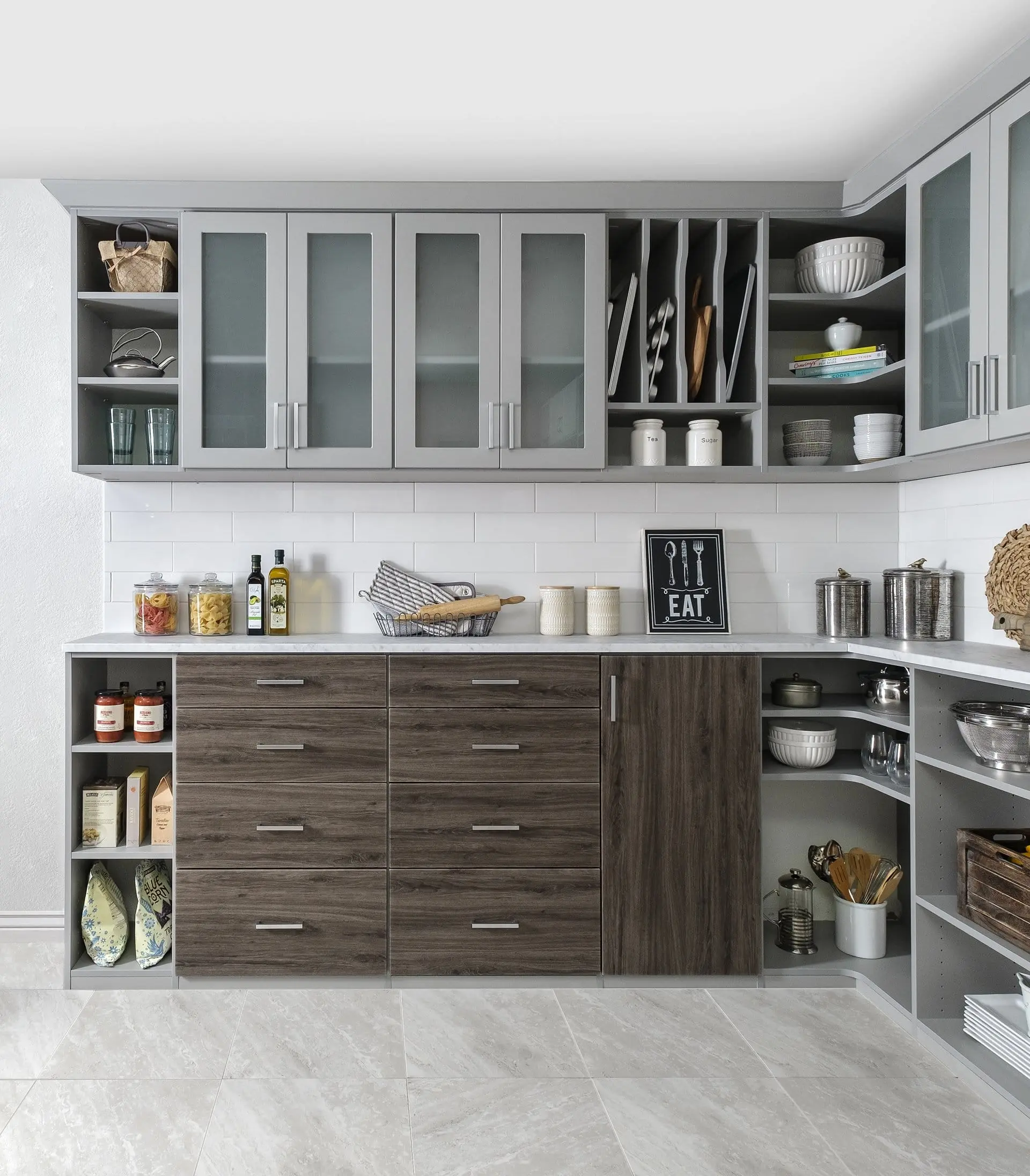 Custom Kitchen Pantry Cabinet System Design